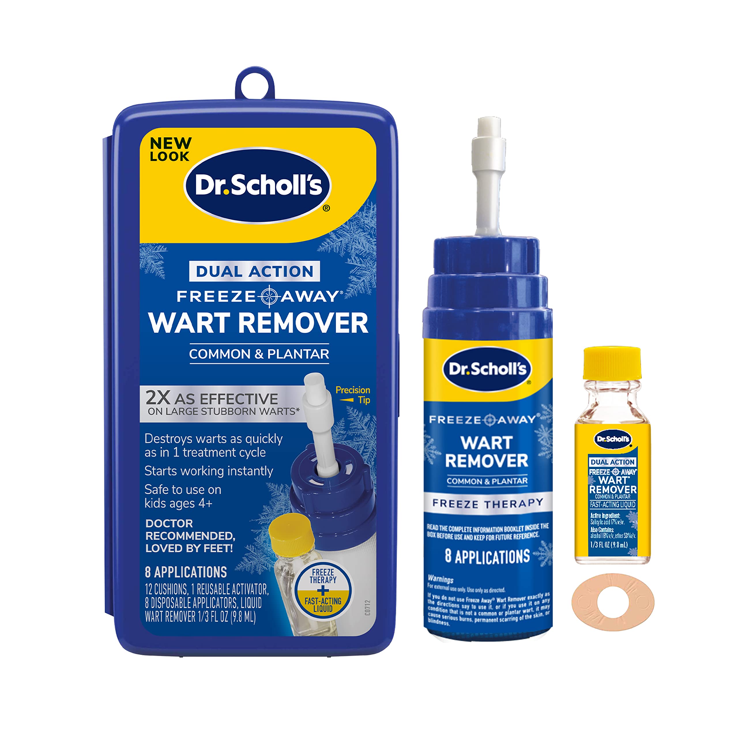 Dr Scholl's Dual Action Freeze Away? WART Remover, 8 Applications // Freeze Therapy + Powe