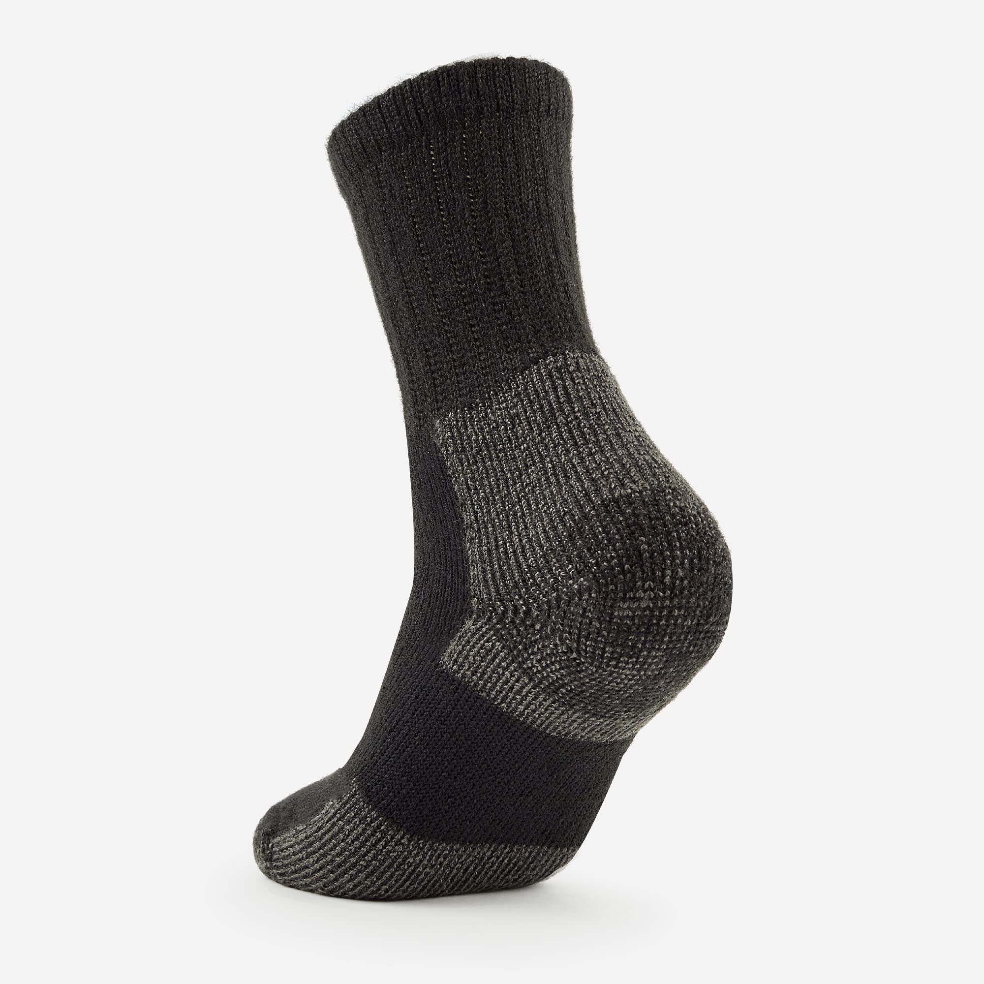thorlos mens Kx Max Cushion Crew Hiking Socks, Black, Large US - Image 4