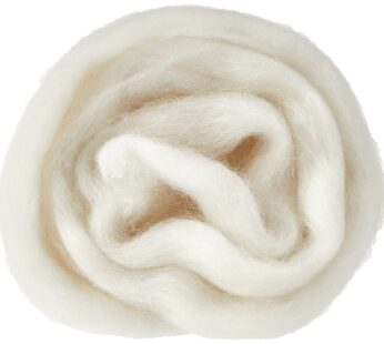 Clover Natural Wool Roving, Off White – 7920