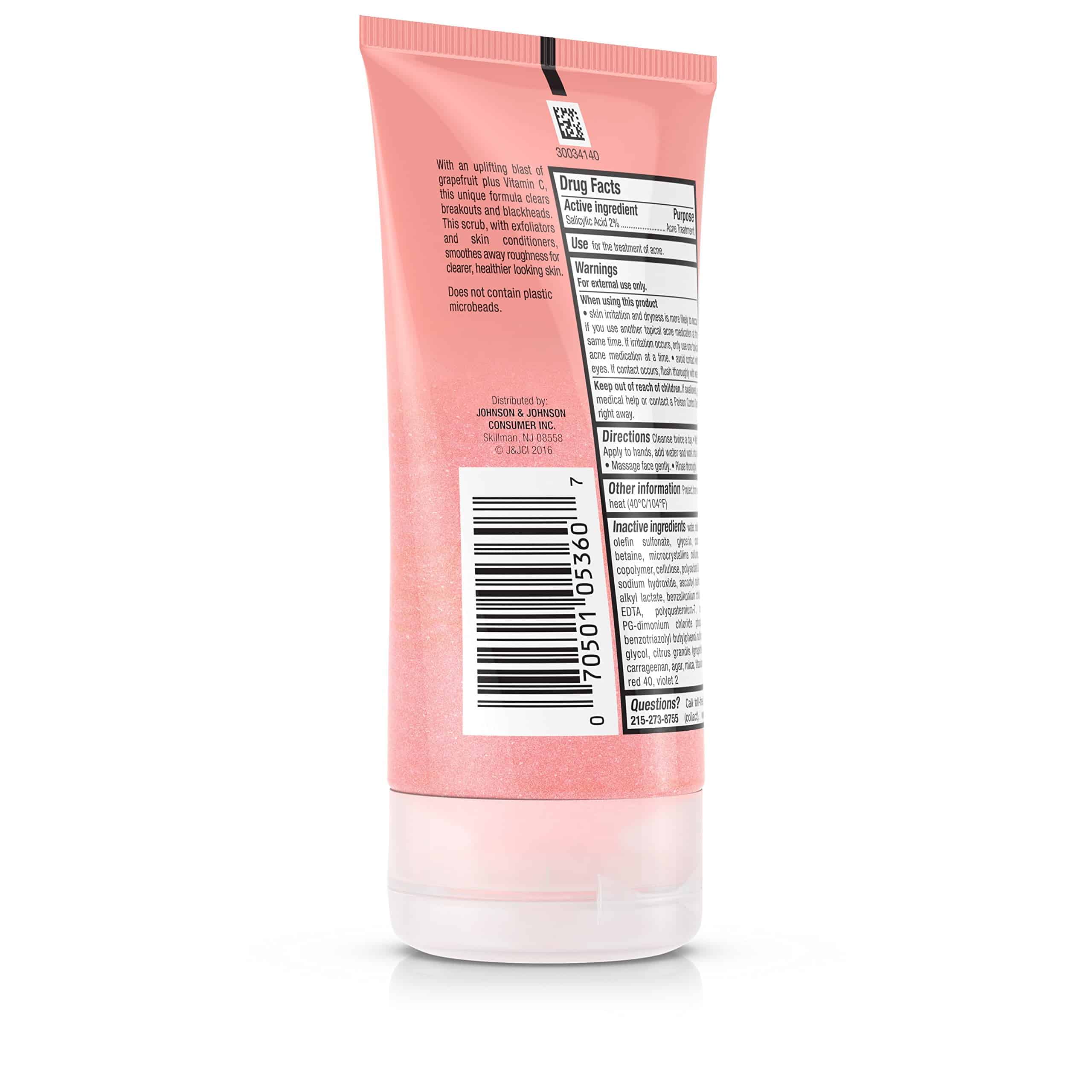 Neutrogena Oil-Free Acne Wash Pink Grapefruit Foaming Scrub, 4.2 Fl Oz - Image 3
