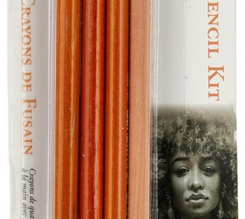 GENERAL’S Charcoal Drawing Set, White/Black, Set of 4 Pencils and 1 Eraser – 321742
