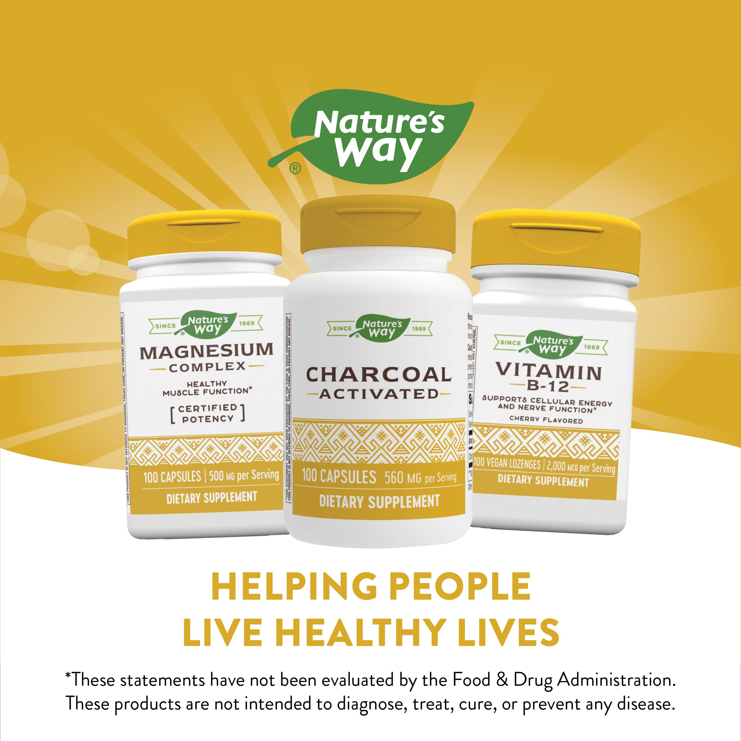Nature's Way Activated Charcoal Supplement Gluten-Free 100 Capsules - Image 5