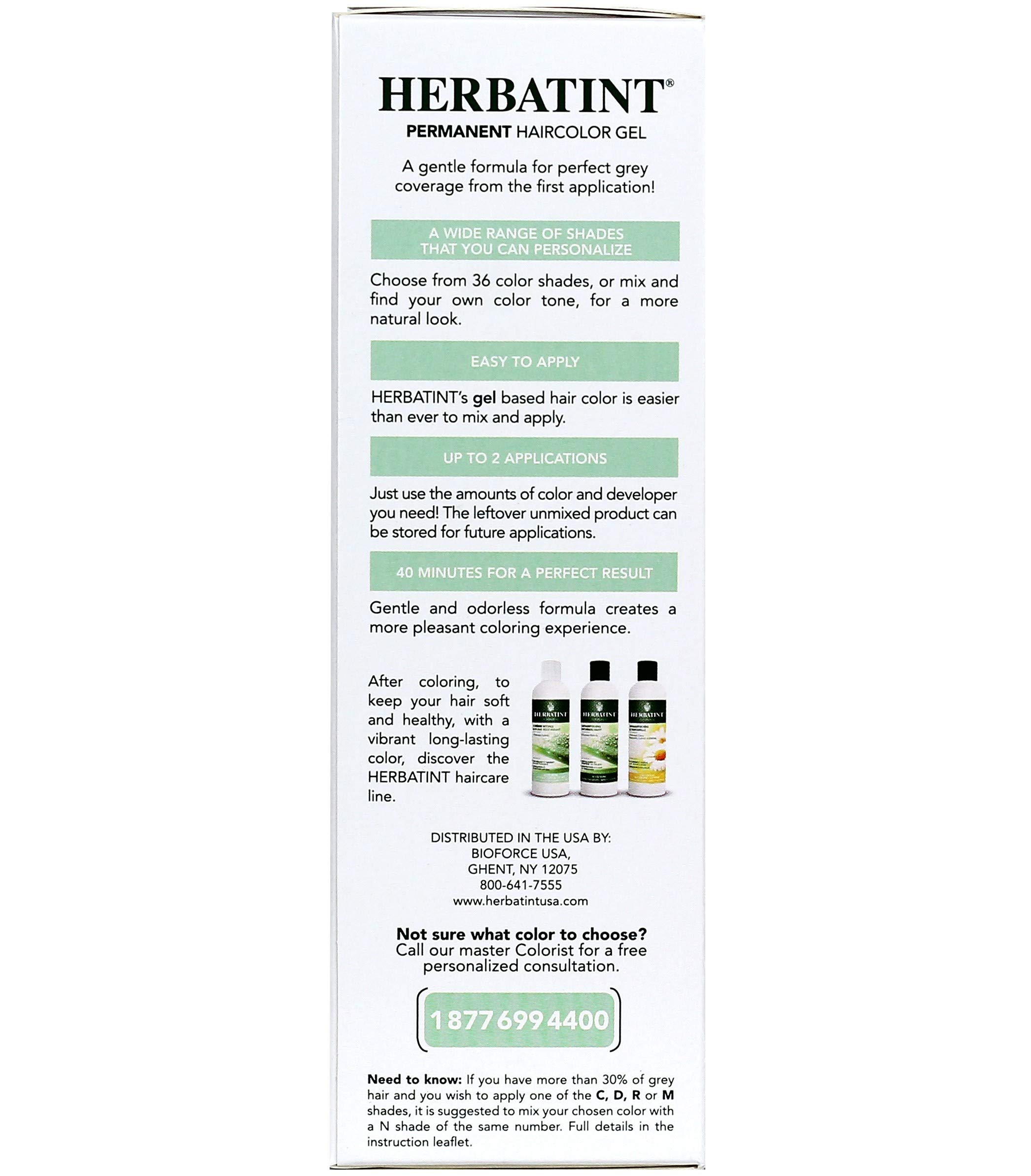 Herbatint Permanent Haircolor Gel, 5N Light Chestnut (5N) 4.56 Fl Oz - Image 8