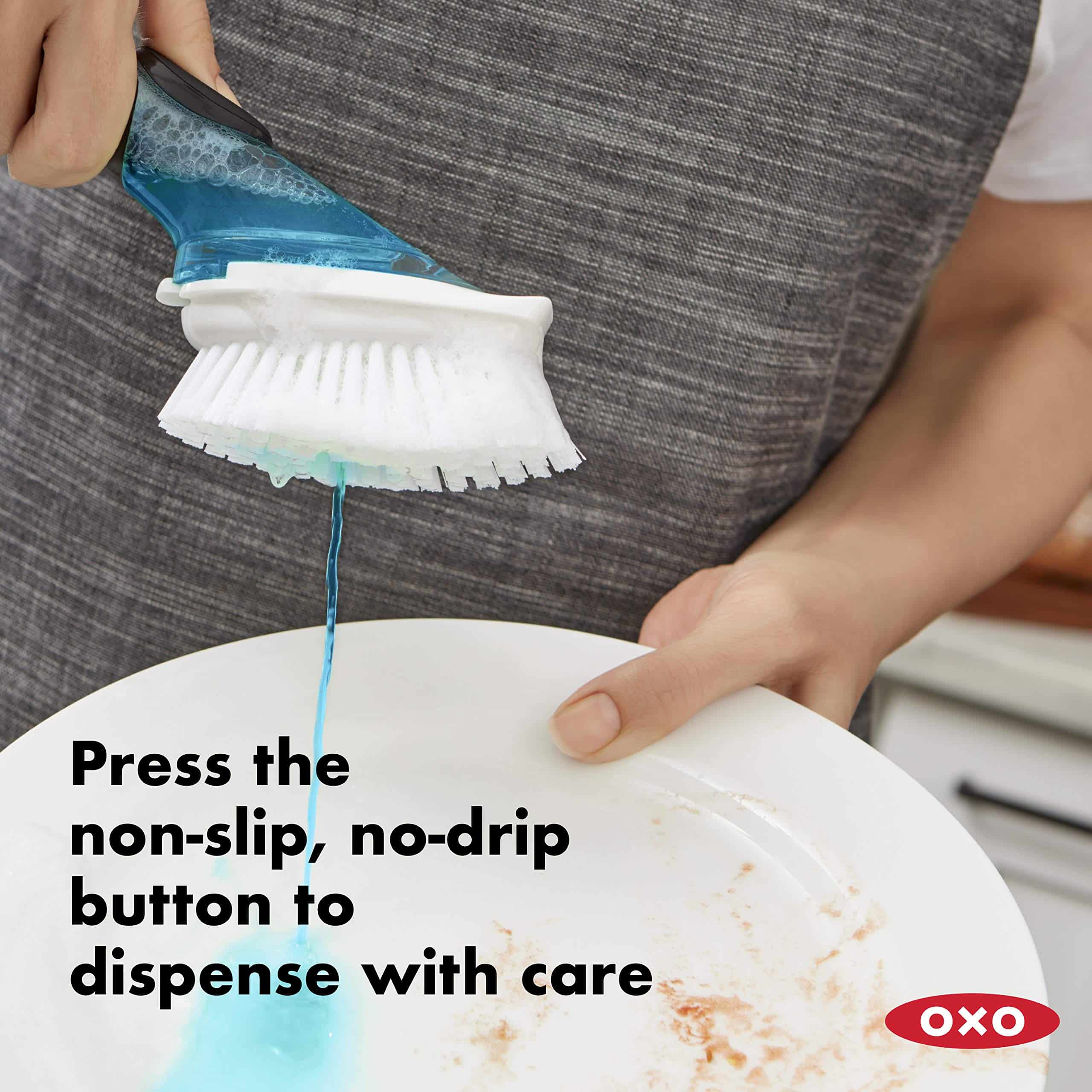 OXO Good Grips Soap Dispensing Dish Brush 15x10x5cm - Image 2