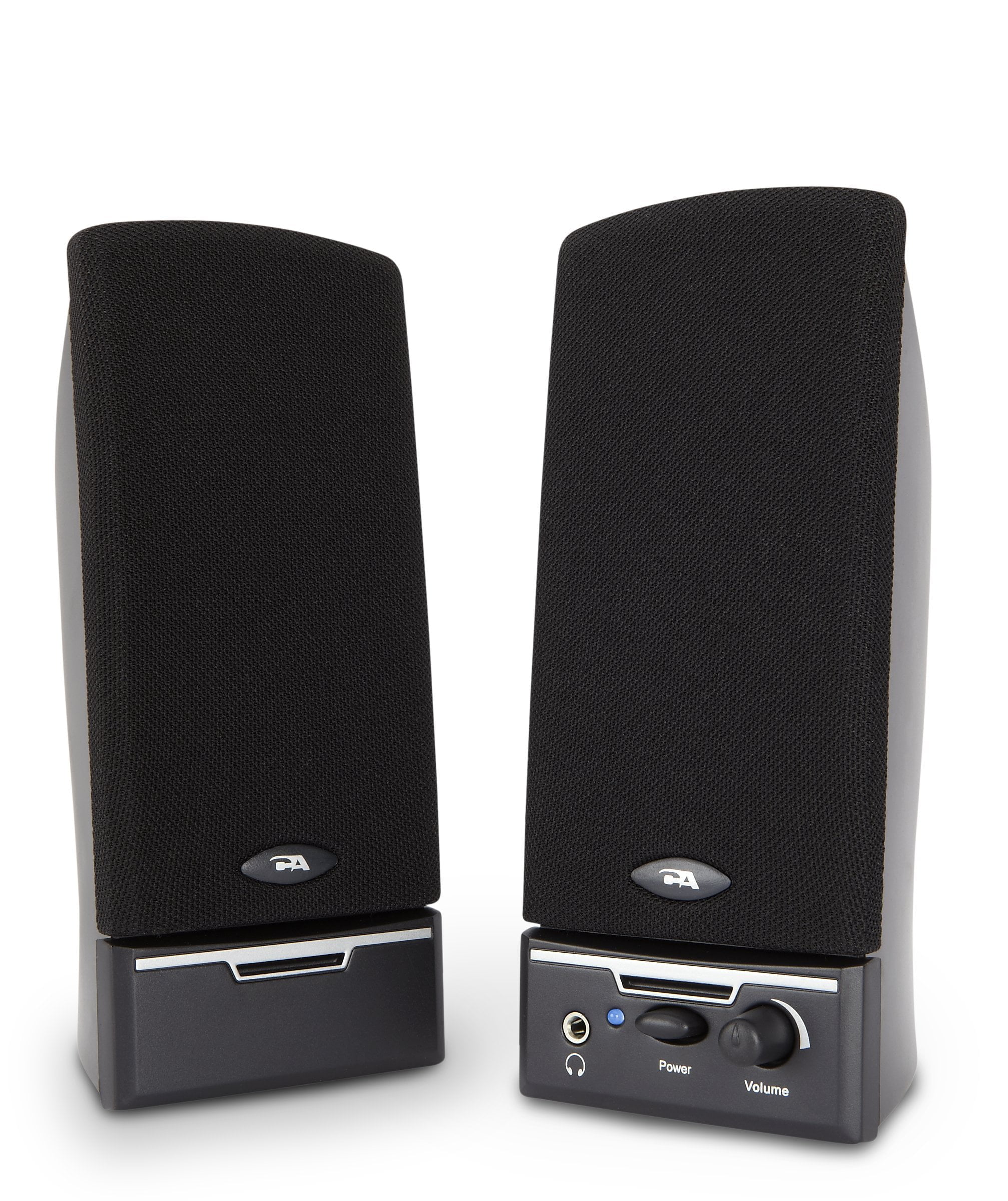 Cyber Acoustics 2.0 Amplified Speaker System Delivering Quality Audio (CA-2014WB)