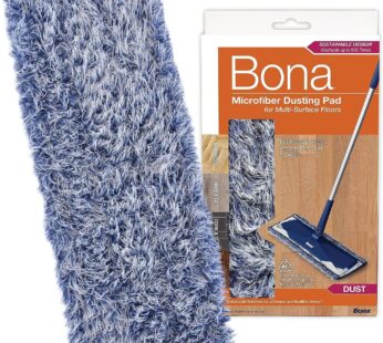 Bona Microfiber Dusting Pad for Multi-Surface Floors – Fits all Bona Mops – Attracts and P