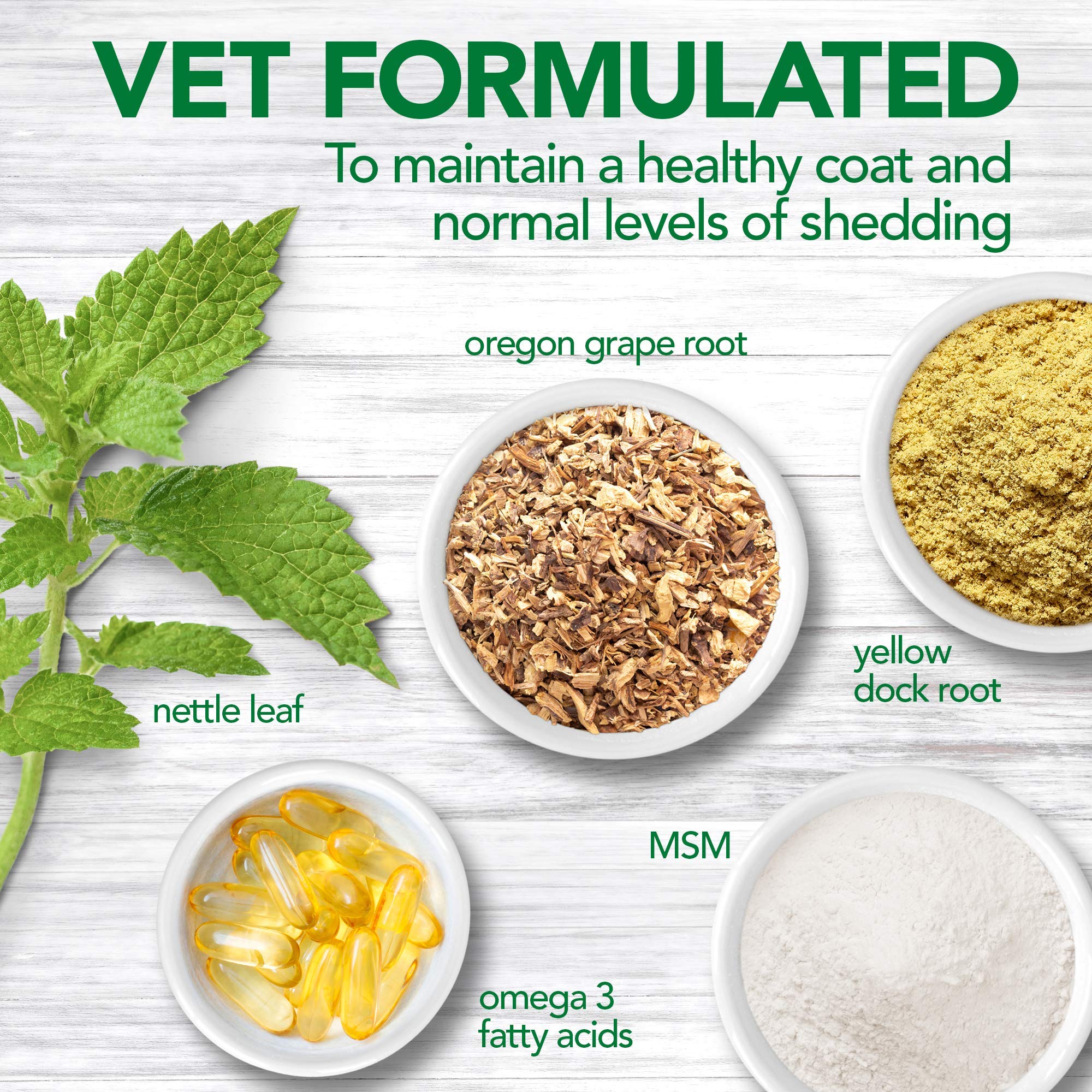 Vet's Best Healthy Coat Shed & Itch Relief Dog Supplements | Relieve Dogs Skin Irritation - Image 4