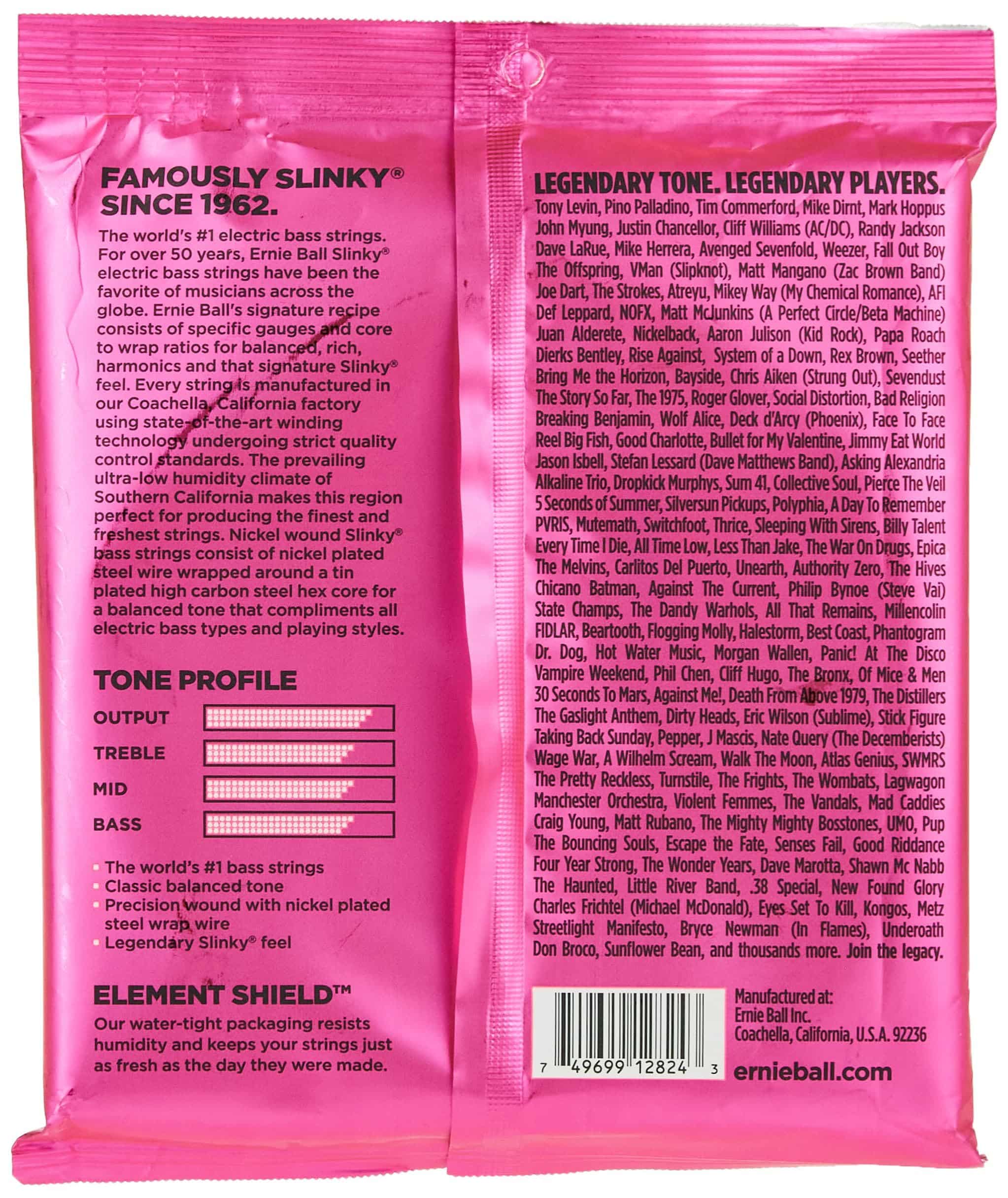 Ernie Ball 5-String Super Slinky Nickel Wound Bass Guitar Strings, 40-125 Gauge (P02824) - Image 2