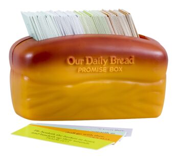 DaySpring Our Our Daily Bread Promise Box with Scripture Cards, 4 1/4″ x 2 1/4″ x 2″, Brow