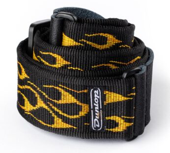 JIM DUNLOP D3811OY Flambe Yellow Strap