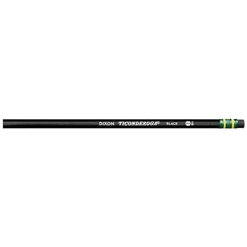 Ticonderoga Wood-Cased Pencils, Unsharpened, 2 HB Soft, Black, 12 Count - Image 3