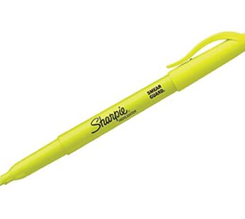 SHARPIE Fluorescent Yellow Highlighter Narrow Chisel 5 Pack