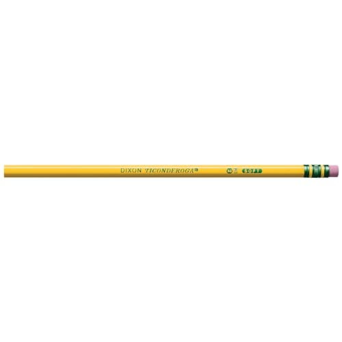 Ticonderoga Wood-Cased Pencils, Unsharpened, 2 HB Soft, Yellow, 12 Count - Image 3
