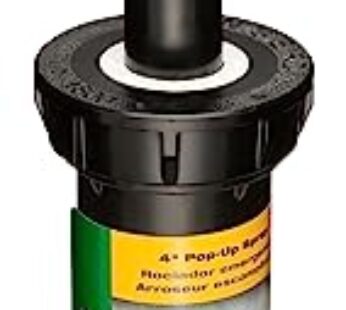 Rain Bird 1804FDS Professional Dual Spray Pop-Up Sprinkler, 360 Full Circle Pattern, 8′ –