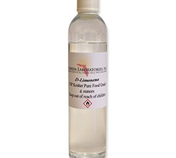 Florida Laboratories, Inc D-Limonene 100% Food Grade Citrus Solvent 4oz Dlimonene Orange O