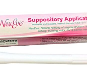 NeuEve Vaginal Suppository Applicator, Reusable (1/Pack) 3.5/8 Internal Diameter Fit