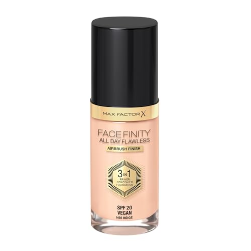 Max Factor Facefinity All Day Flawless 3 In 1 Foundation SPF 20, No. 55 Beige - Image 2