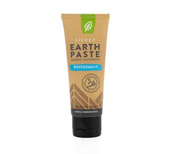 Redmond Earthpaste – Natural Non-Flouride Toothpaste, Peppermint, 4 Ounce Tube (1 Pack)