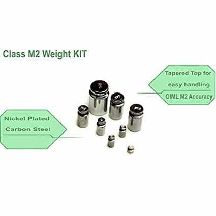 Class M2 14-Piece Small Calibration Weigh Kit Carbon Steel with Chrome Finish - Red - Amer - Image 3