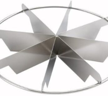 NEW, 8-Slice Pie Cutter Press, 18/8 Gauge Stainless Steel, Commercial Grade, Side-Handles
