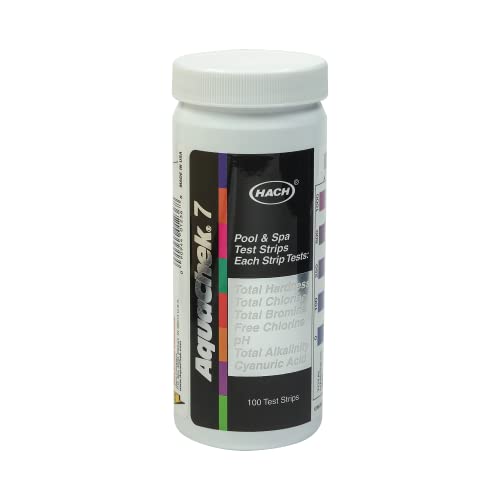 AquaChek 7-Way Pool and Spa Test Strips - Silver Pool Test Strips For pH, Total Chlorine,