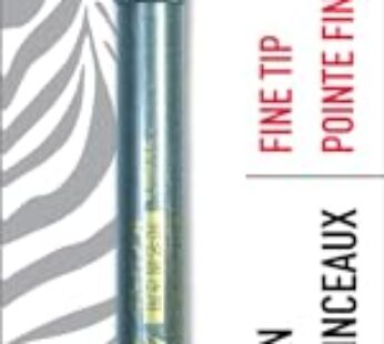 Zebra Pen Zensations Brush Pen, Fine Brush Tip, Black Water-Resistant Ink, 1-Pack