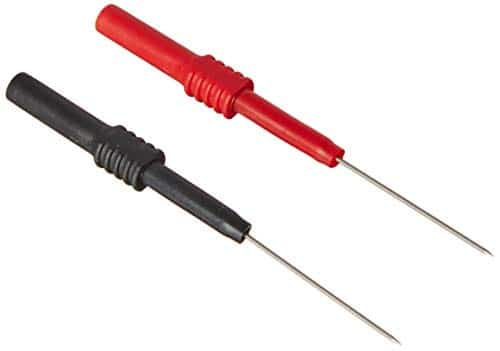 ES Electronic Specialties 142-5 Flexible Silicon Back Probe Pin, RED, BLACK