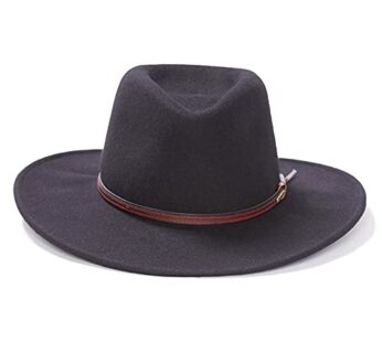 Stetson Men’s Bozeman Outdoor Hat, Black, Medium