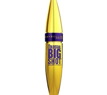 Maybelline New York Volum’ Express The Colossal Big Shot Washable Mascara, Blackest Black,