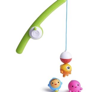 Munchkin Fishin’ Magnetic Baby and Toddler Bath Toy, 4pc Set
