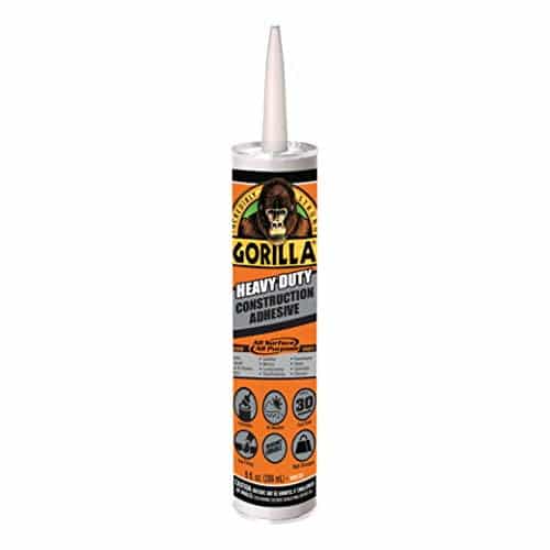 Gorilla Heavy Duty Construction Adhesive, 9 Ounce Cartridge, White, (Pack of 1) - Image 2