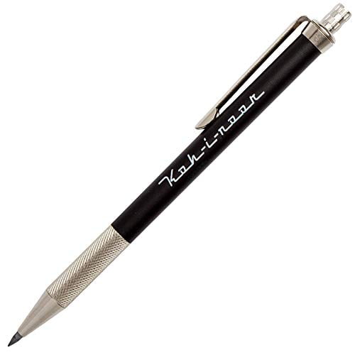 Koh-I-Noor Toison d'Or Notebook Incremental Clutch Lead Holder with 2mm x 90mm Lead, Black - Image 2