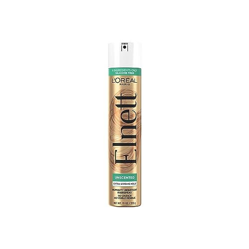 L'Oreal Paris Elnett Satin Hairspray Extra Strong Hold Unscented 11 oz; (Packaging May Var