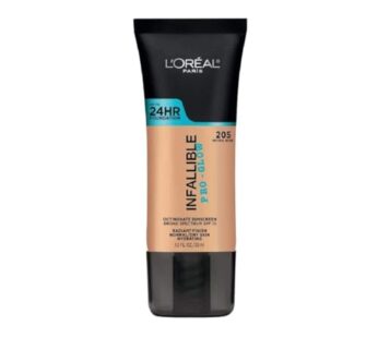 L’Oreal Paris Makeup Infallible Up to 24HR Pro-Glow Foundation, Natural Beige, 1 fl oz.