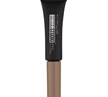 Maybelline TattooStudio Waterproof Eyebrow Gel Makeup, Soft Brown, 1 Count