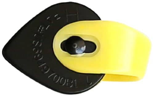 Fred Kelly Picks D5TZ-XH-3 Delrin Bumblebee Teardrop Left Extra Heavy Guitar Pick
