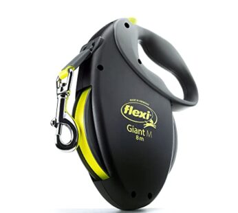 FLEXI Giant Retractable Dog Leash (Tape), Ergonomic, Durable and Tangle Free Pet Walking