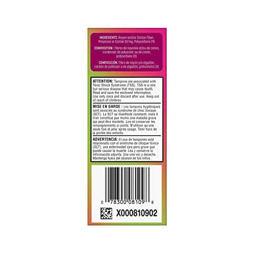 Playtex Sport Tampons, Regular Absorbency, Fragrance-Free - 18ct - Image 13