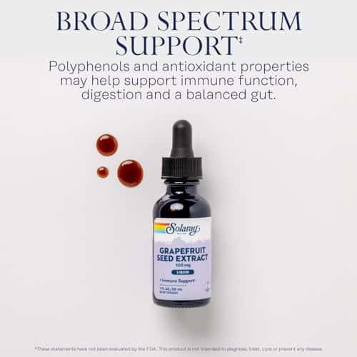 SOLARAY Grapefruit Seed Extract Liquid 100mg - Immune Support Supplement w/Antioxidants an - Image 3