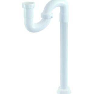 EZ-FLO 1-1/2 Inch High-Impact Polypropylene S-Trap Pipe for Kitchen and Bathroom Sink Drai
