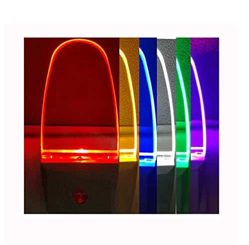 GREENIC 2 Pack Multicolor Night Lights, 7 Color Cycle, Plug in, Auto on Off, 0.5w LED Nigh - Image 2