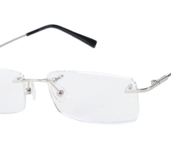 Agstum Blue Light Blocking Glasses – Flexible Rimless Titanium Alloy Eyeglasses Frames Cle