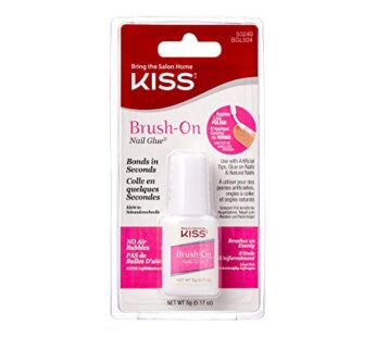 Kiss Products Brush-On Nail Glue, 0.05 Pound