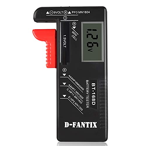 D-FantiX Digital Battery Tester, Universal Battery Checker Household Battery Testers for A - Image 2