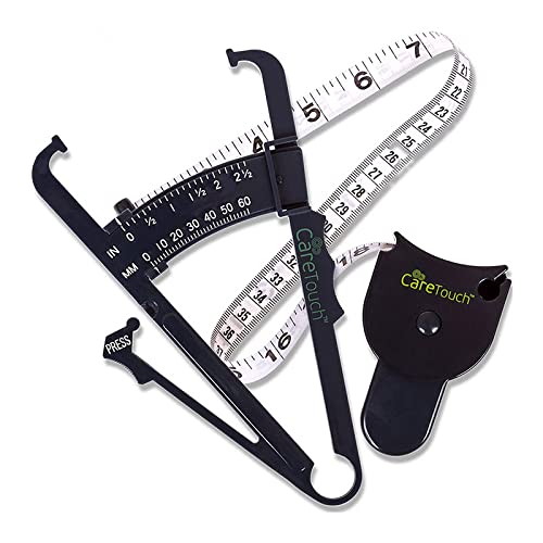 Care Touch Skinfold Body Fat Caliper Set, Measure Tape Included - Image 2