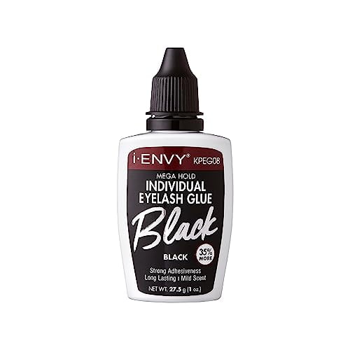 i Envy by KISS Mega Hold Individual Eyelash Adhesive Glue Black (KPEG08 - Black)