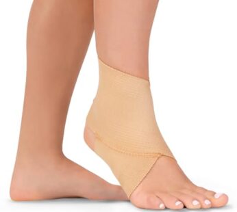 BraceAbility Elastic Ankle Support Brace – Lightweight Slip on Foot and Ankle Compression