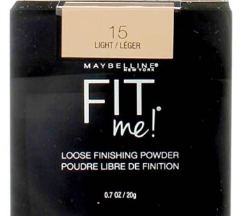 Maybelline Fit Me Loose Finishing Powder, 15 Light, 0.7 oz (Pack of 2)