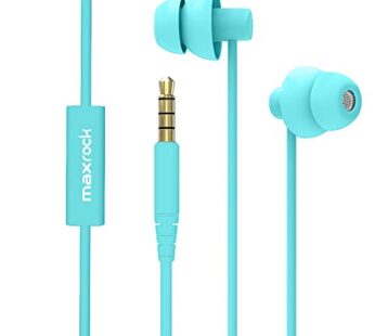 MAXROCK (TM Unique Total Soft Silicon Sleeping Headphones Earplugs Earbuds with Mic for Ce