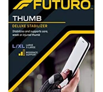 FUTURO Deluxe Thumb Stabilizer, Improves Stability, Moderate Stabilizing Support, Large/X-